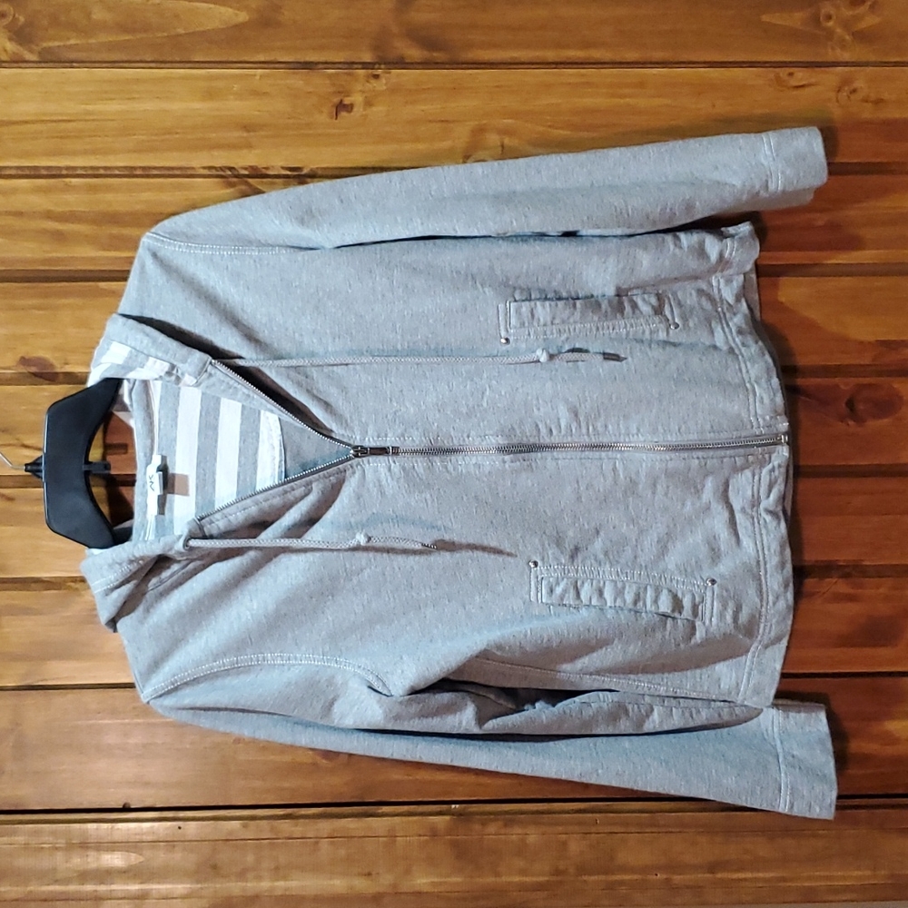 Hooded, zip jacket